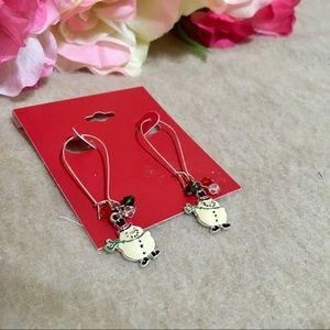 Dangling Snowmen Earrings